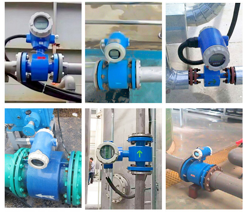 管道式電磁流量計(jì)現(xiàn)場安裝使用圖