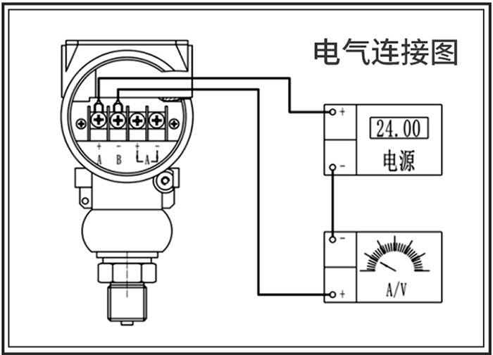 天然氣壓力變送器接線圖